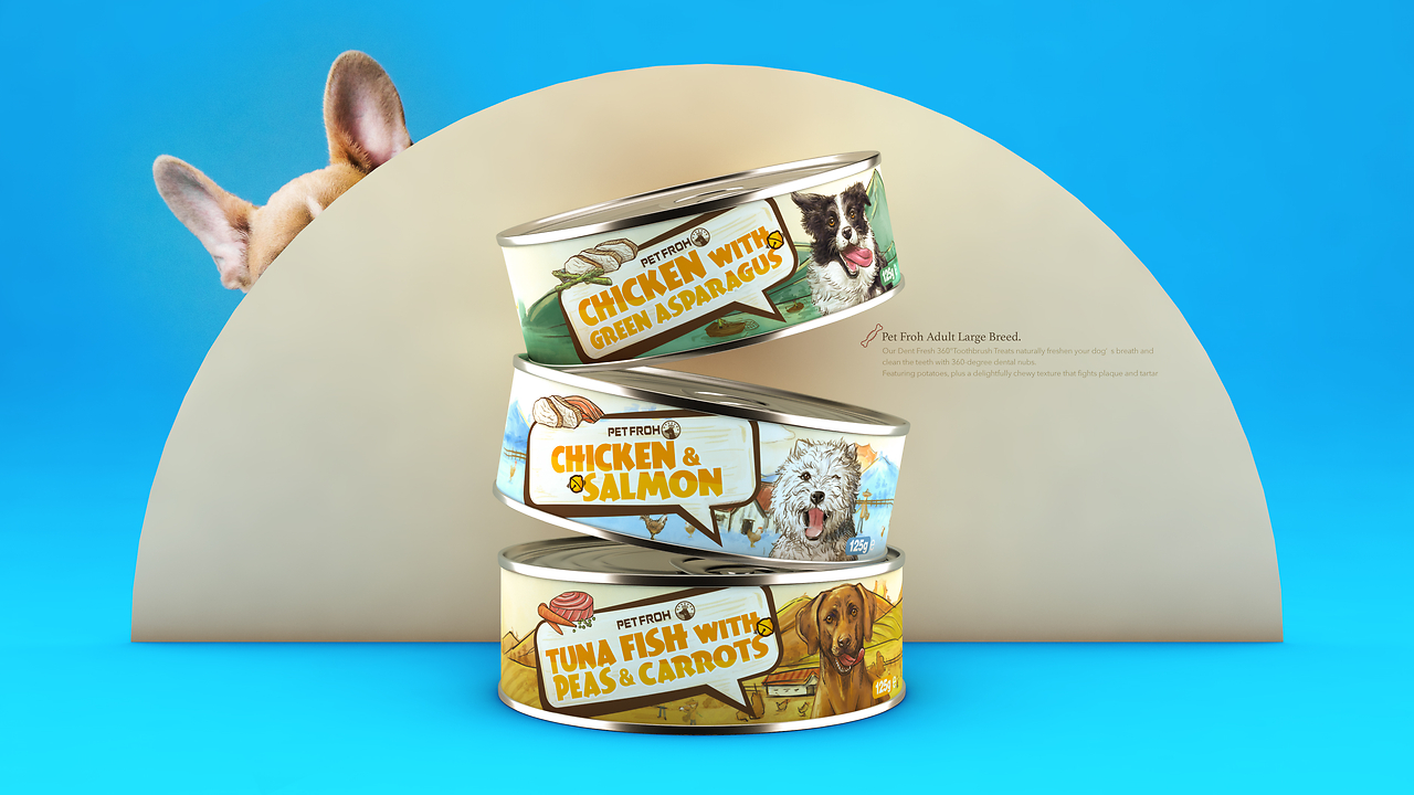 为毛孩子“加冕” 佰芙宠物食品包装设计合集，让爱意看得见